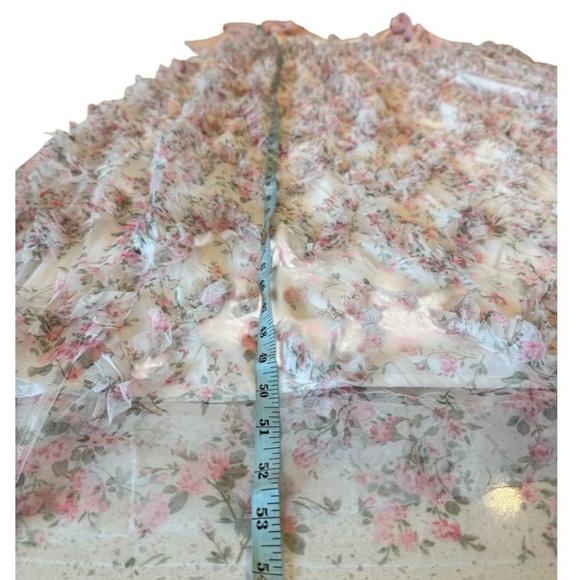 The Delfina Ribbon Dress in a Soft Petal Pink Floral Maternity Occasion Dress 3X - Picture 10 of 16